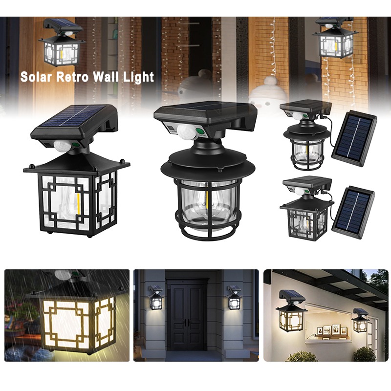 Outdoor Power Outlet Weatherproof - Retro Solar Outdoor Wall Lamp IP65