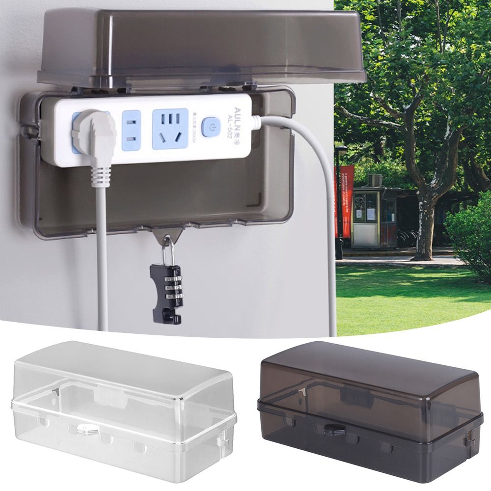 Outdoor Power Point Cover - Durable Plastic Plug Box Anti-theft Waterproof