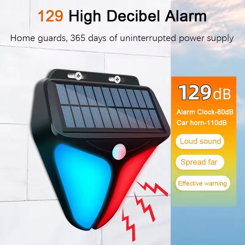 Outdoor Power Outlet Weatherproof - Outdoor Solar Alarms Light 4 Mode