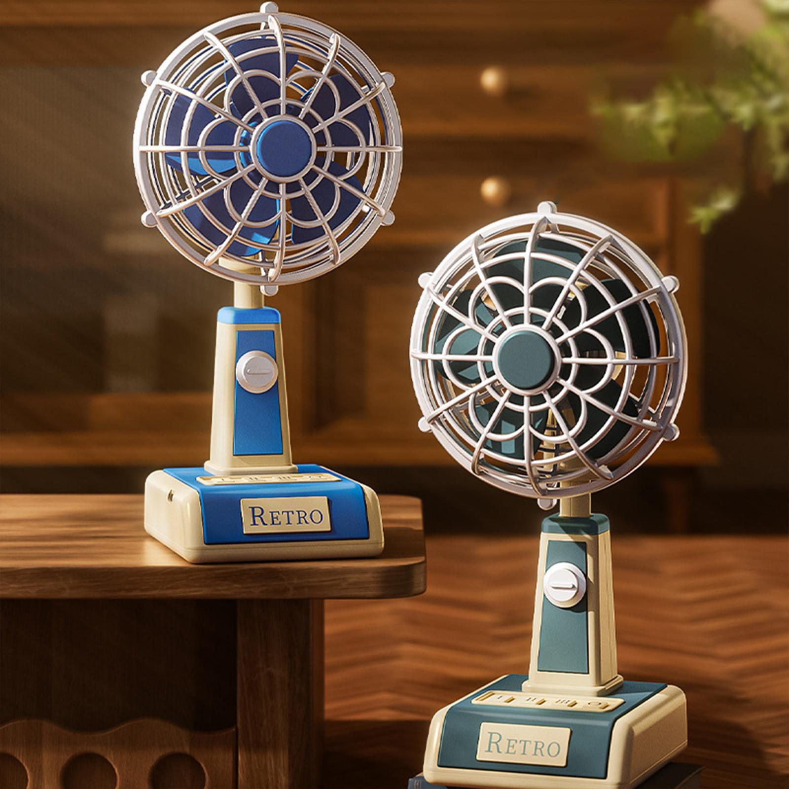 Outdoor Kitchen Power - Desk Fan Quiet Portable Tabletop Vintage