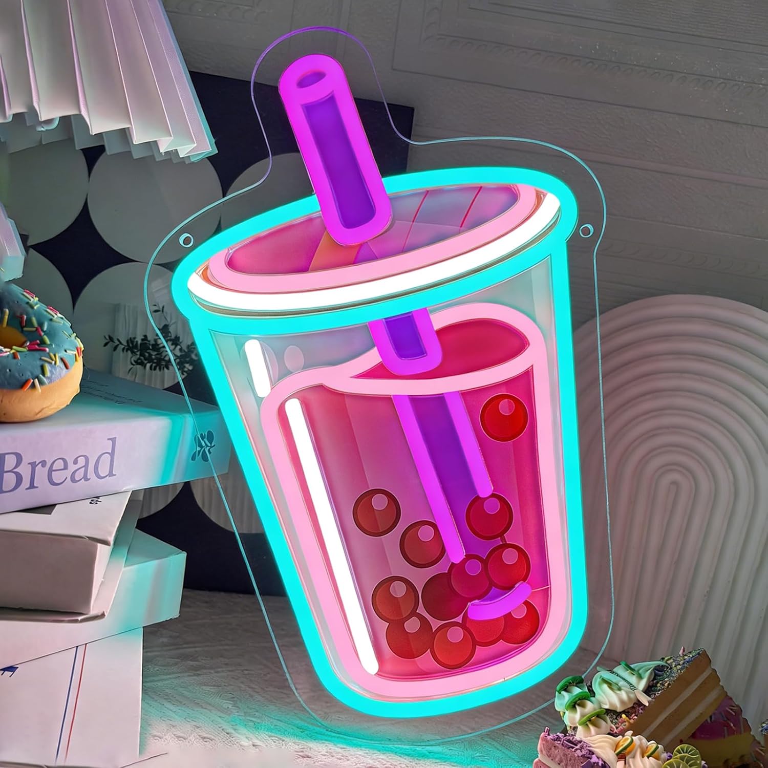 Outdoor Kitchen Power - Bubble Tea Neon Sign USB Powered