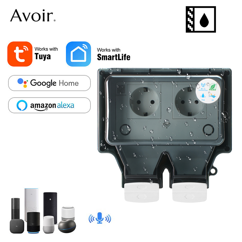 Avoir Tuya Wall Electrical Soc - огляд і ціна Outdoor Power Point Cover