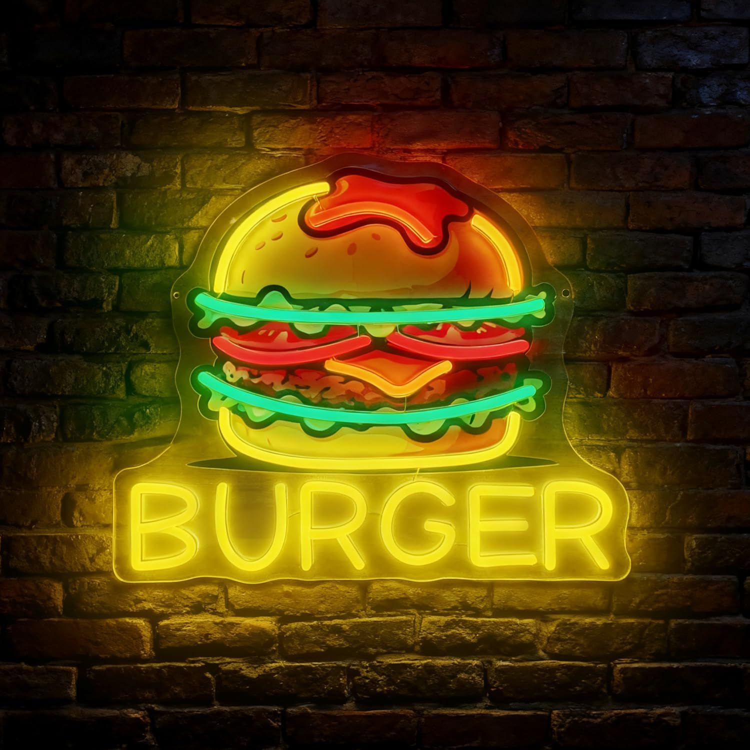 Burger Neon Sign, LED Hamburge - огляд і ціна Outdoor Kitchen Power