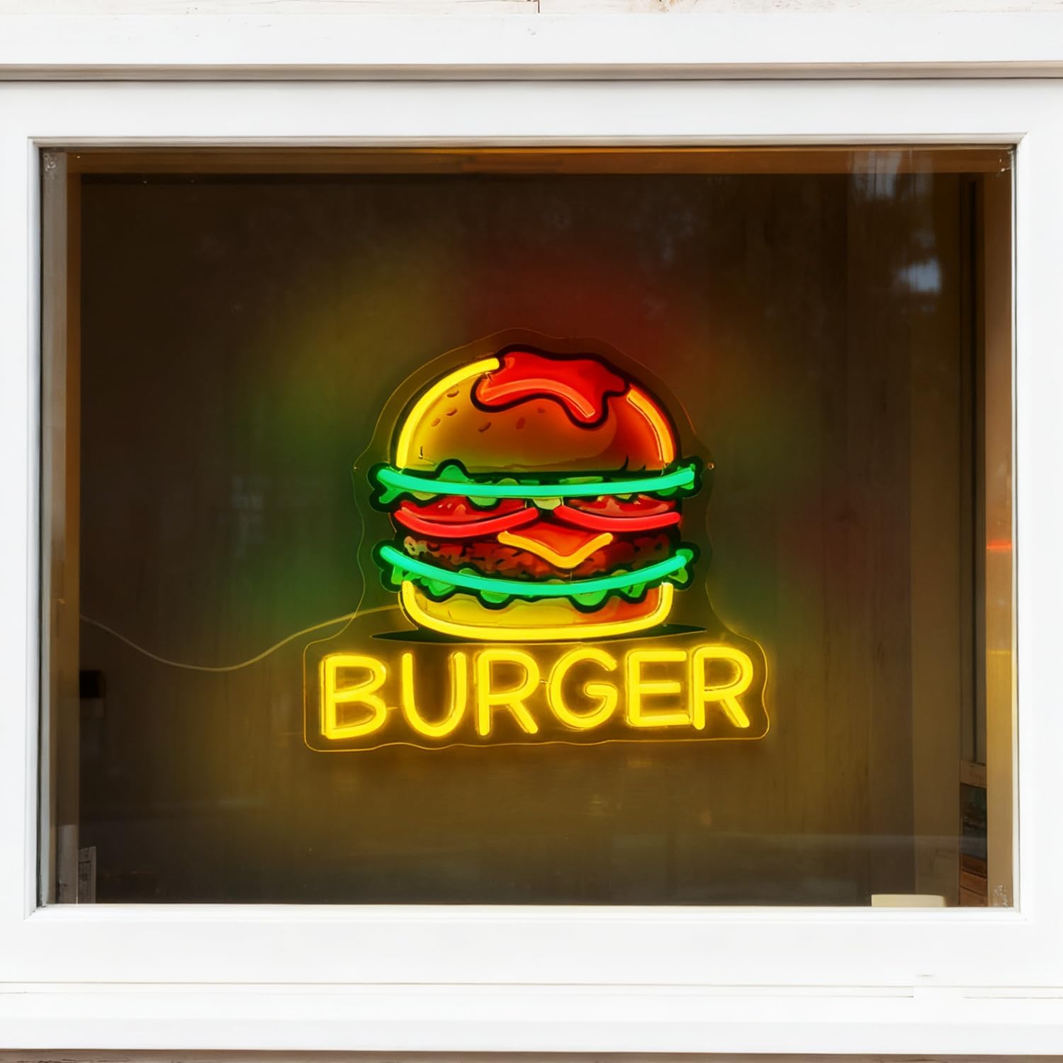 Burger Neon Sign, LED Hamburge - огляд і ціна Outdoor Kitchen Power