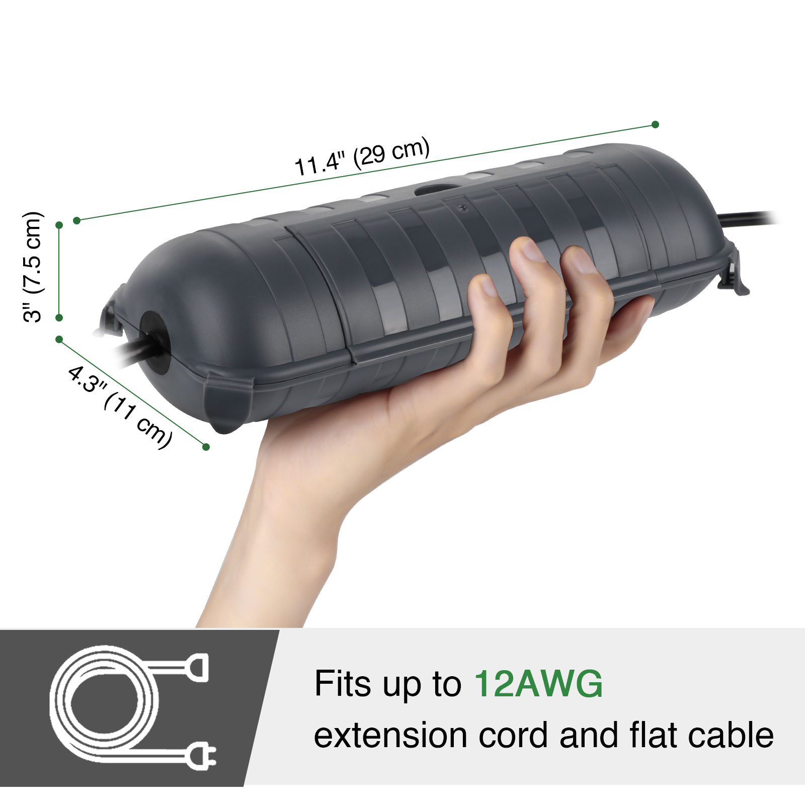 Large Weatherproof Outdoor Ele - огляд і ціна Outdoor Power Point Cover