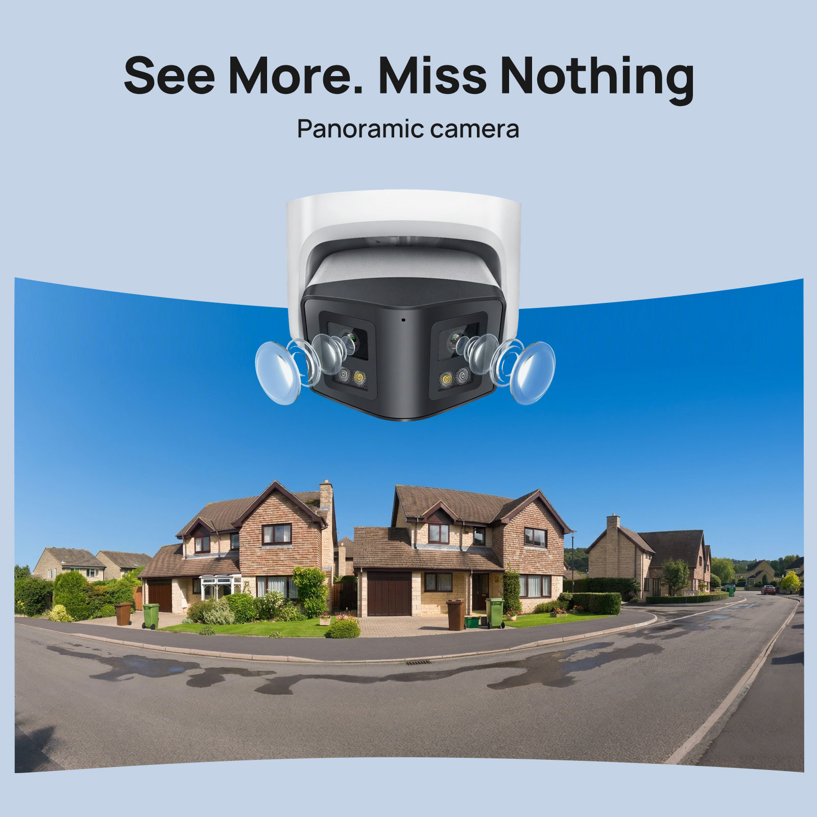 Vikylin 4MP Panoramic Smart Du - огляд і ціна Outdoor Power Point Cover
