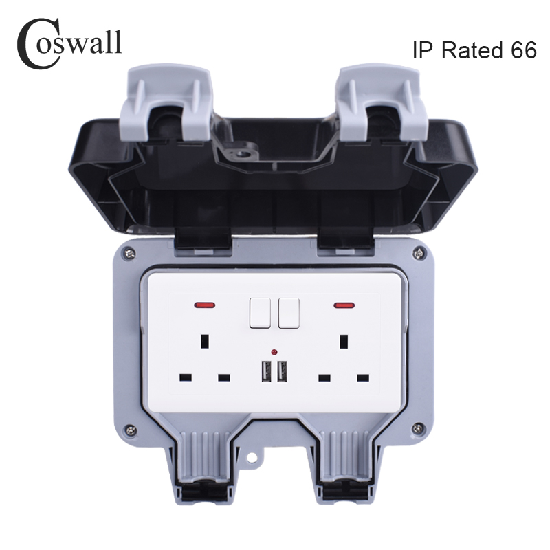 Coswall IP66 Weatherproof Wate - огляд і ціна Outdoor Power Outlet Weatherproof