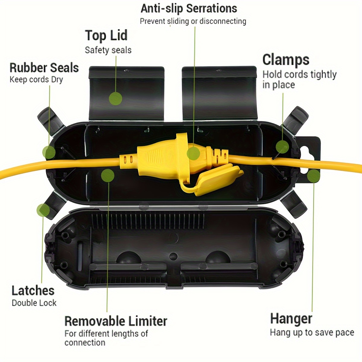 Extension Cord Plug Connection - огляд і ціна Outdoor Power Point Cover