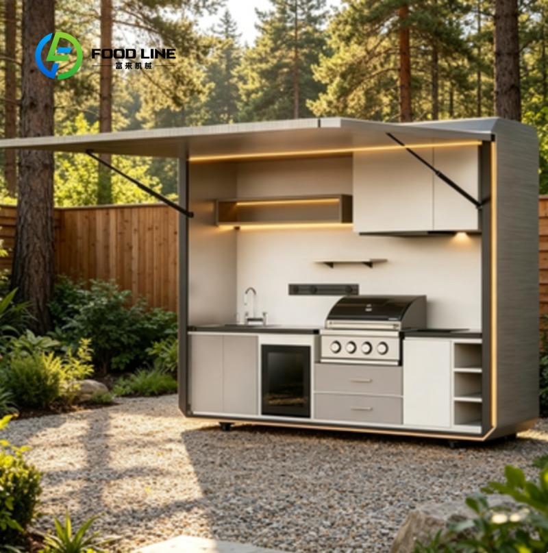 Solar Powered Steel Outdoor Ki - огляд і ціна Outdoor Kitchen Power