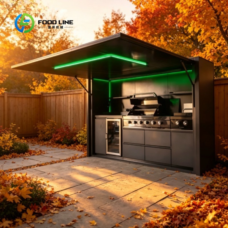 Solar Powered Steel Outdoor Ki - огляд і ціна Outdoor Kitchen Power