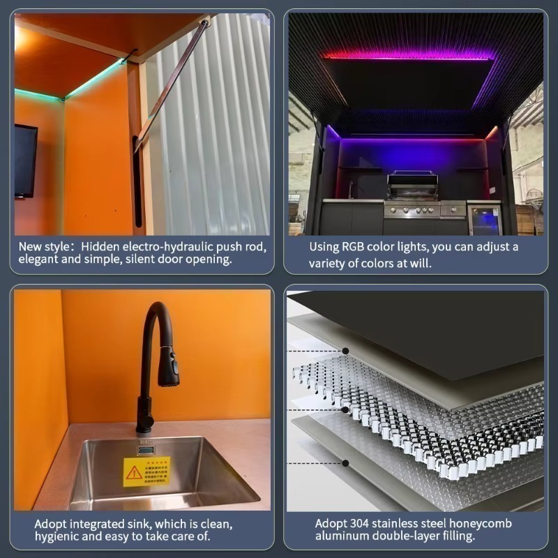 Solar Powered Steel Outdoor Ki - огляд і ціна Outdoor Kitchen Power