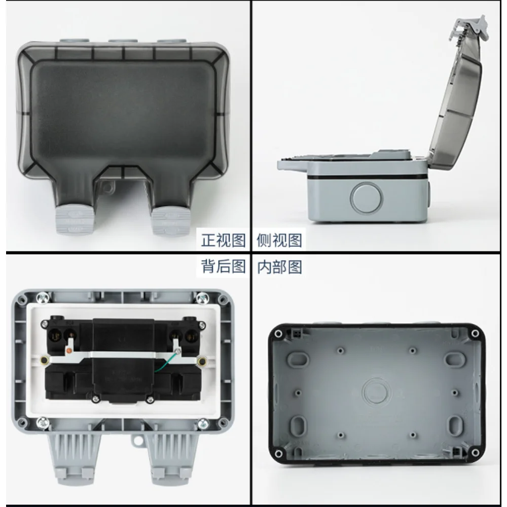 EU KR Outdoor Wall Waterproof  - огляд і ціна Outdoor Power Outlet Weatherproof