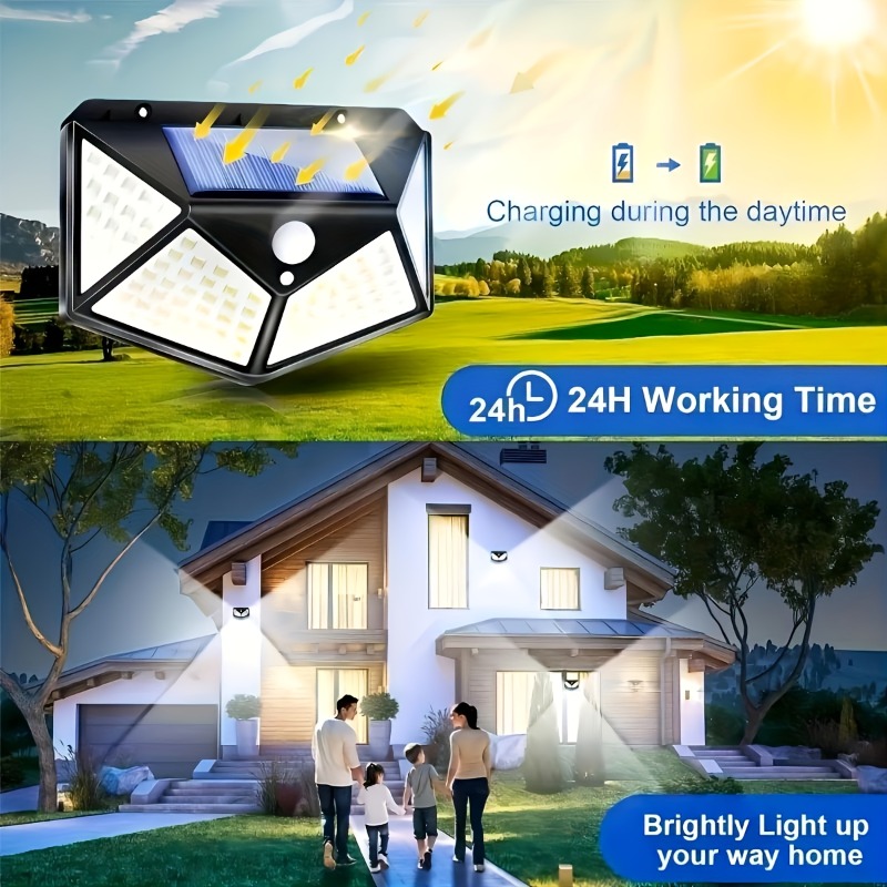 1~8Pcs 100LED Solar Lights wit - огляд і ціна Outdoor Power Outlet Weatherproof