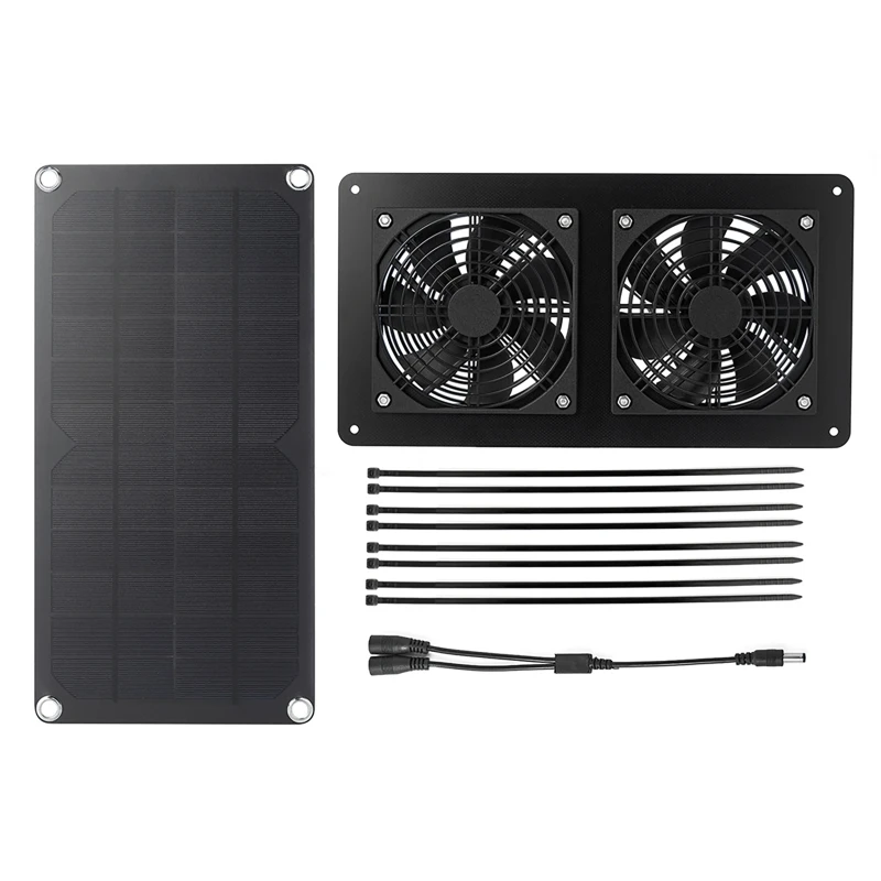100W Solar Panel Exhaust Fan A - огляд і ціна Outdoor Power House