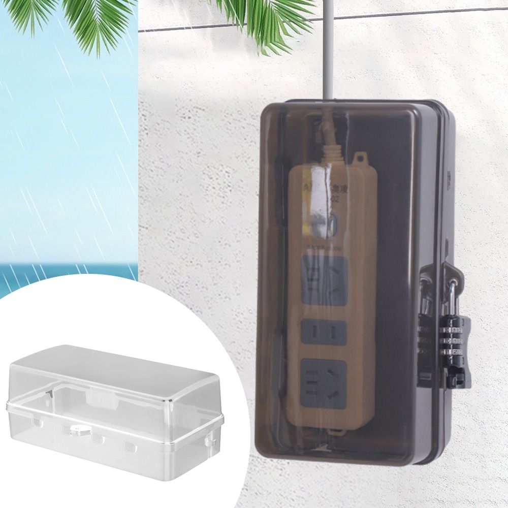 Portable Plastic Plug Box Anti - огляд і ціна Outdoor Power Outlet Weatherproof